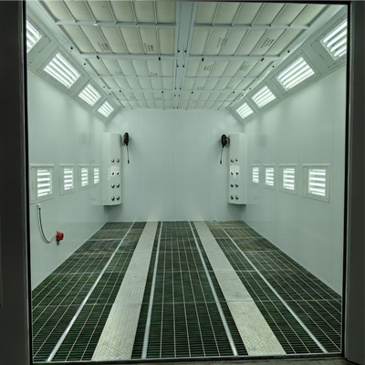 Diesel Turbo Fan Car Spray Booth 32 Pcs đèn hồng ngoại dễ sử dụng