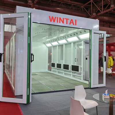 Diesel Turbo Fan Car Spray Booth 32 Pcs đèn hồng ngoại dễ sử dụng