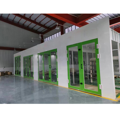 Diesel Turbo Fan Car Spray Booth 32 Pcs đèn hồng ngoại dễ sử dụng