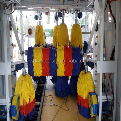 9 bàn chải Máy giặt ô tô tự động với khô 6000 * 3660 * 2800 Kích thước