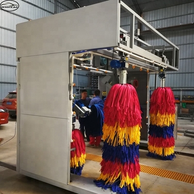 Máy giặt ô tô tự động loại Gantry với máy sấy tùy chọn và phun sáp bọt