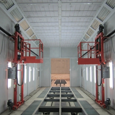 Diesel Burner Truck Spray Booth 220V 39KW Với đèn LED Và quạt 11KW