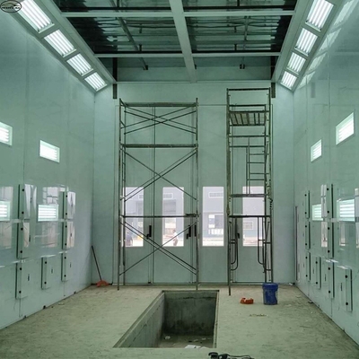 Diesel Burner Truck Spray Booth 220V 39KW Với đèn LED Và quạt 11KW