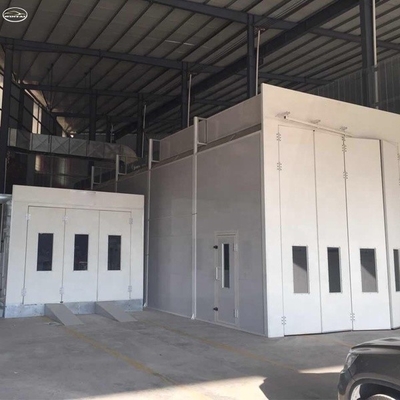 Kích thước bên trong 15000 * 5000 * 5000mm Bàn nướng xịt cho yêu cầu sơn xe tải / xe buýt