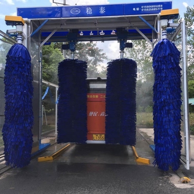 Máy làm sạch xe buýt tự động Blue Gantry kích thước 2150 * 5750 * 5355mm tùy chỉnh