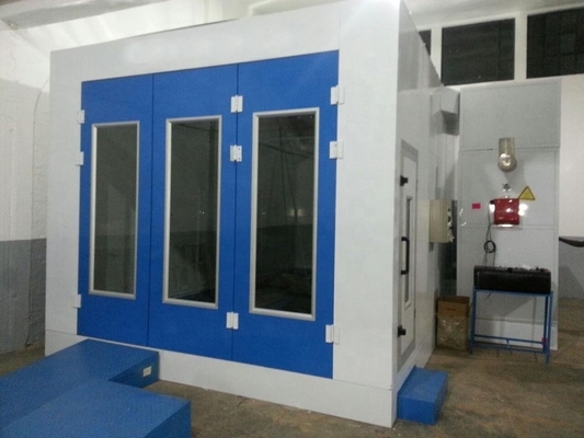 CE chứng nhận phòng phun ô tô với hệ thống lưu thông không khí 1 x 7.5kw Quạt hút trực tiếp