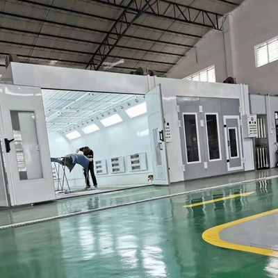 CE chứng nhận phòng phun ô tô với hệ thống lưu thông không khí 1 x 7.5kw Quạt hút trực tiếp