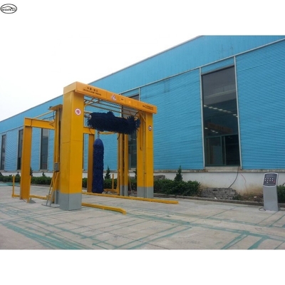 Máy giặt xe buýt tự động loại kênh 14kw hai bên bàn chải để làm sạch kỹ lưỡng