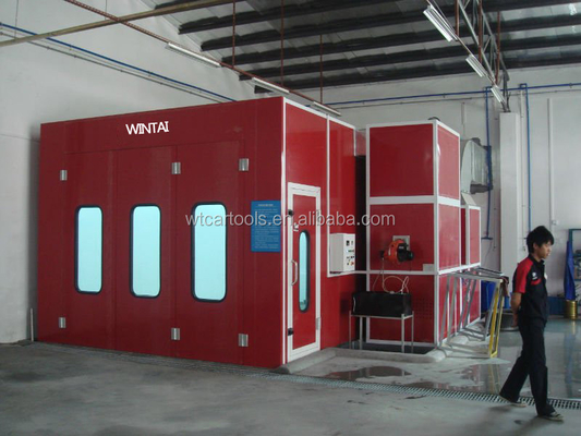 Phòng phun nước xe hơi kinh tế với kích thước bên trong 6900 * 3900 * 2650mm và không có tốc độ tải NM