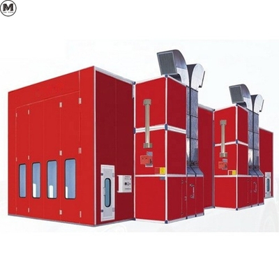 Truck Paint Room Bus Spray Booth với 2 bộ quạt hút 11KW và nguồn sưởi ấm LPG