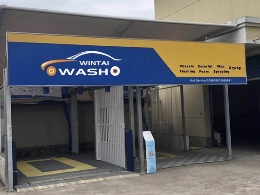 Khung kim loại Máy rửa xe hoàn toàn tự động không chạm WT360 150L tiêu thụ nước