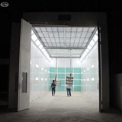 39KW CE được phê duyệt Industrial Spray Booth Oven cho Phòng sơn xe buýt xe tải 15000mm