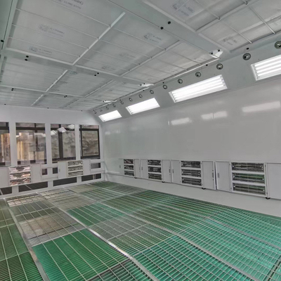 LED ngoài trời Industrial Bus Spray Paint Booth với 2 bộ quạt xả 7,5KW