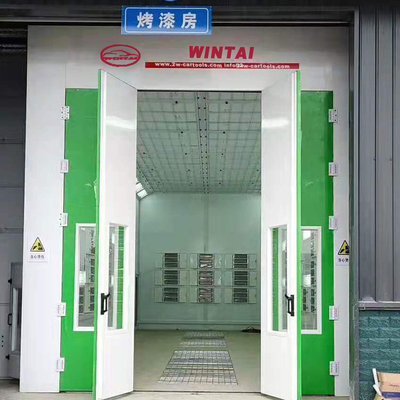 LED ngoài trời Industrial Bus Spray Paint Booth với 2 bộ quạt xả 7,5KW