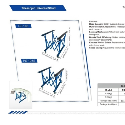 Metal Wheel Lock Auto Body Bumper Stand Để sơn xe hơi và phụ tùng