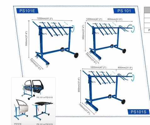 Độ ổn định cao Multi Angle Auto Paint Rack có thể tháo rời với dung lượng 34kg