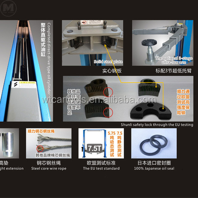 5000KGS 380v 2 Post Car Lift Double Cylinder Hydraulic Cho xe minibus SUV