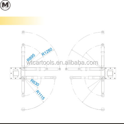 5000KGS 380v 2 Post Car Lift Double Cylinder Hydraulic Cho xe minibus SUV