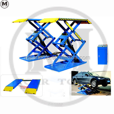 61"/1550mm Platform Length 3 Tons Đèn nâng xe di động với xi lanh đôi