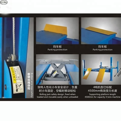 Ramp xe thủy lực với 2.2KW động cơ sức mạnh và 480mm cao nâng Jack phụ