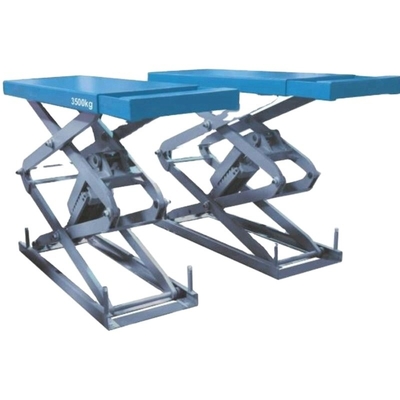 1510mm Platform Length Hydraulic Scissor Car Lift 220v 2.2kw Đối với xe 4000kg