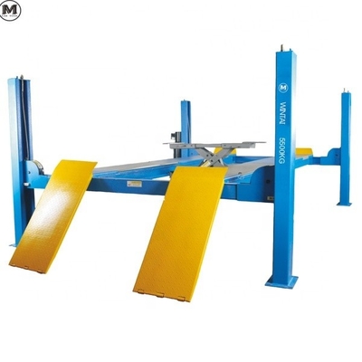4500kgs Bốn cột xe nâng 1700mm Cao độ nâng với bánh xe sắp xếp