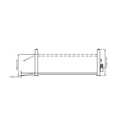 4 tấn bánh xe sắp xếp nâng xe di động với điện khí an toàn khóa giải phóng