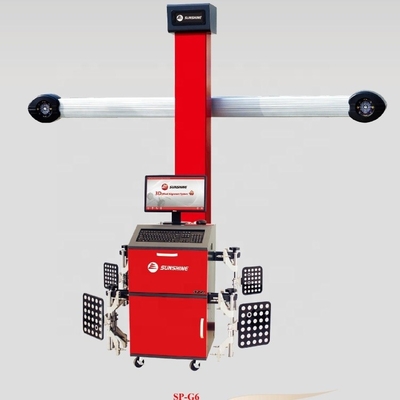Máy sắp xếp bánh xe 3d chính xác cao hoạt động ổn định với kẹp 4 chân