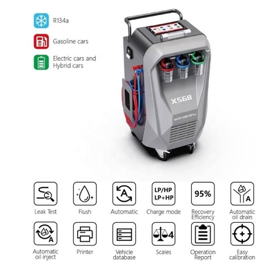 3/8HP máy nén X568 xe AC máy phục hồi với chức năng xả nước và xây dựng trong máy in