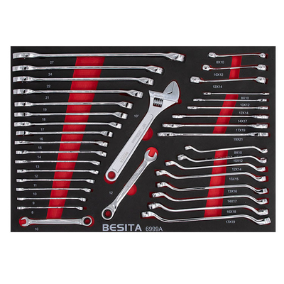 BESITA Grey 6691 257pcs Bộ dụng cụ cơ khí để sửa chữa xe ngoài đường