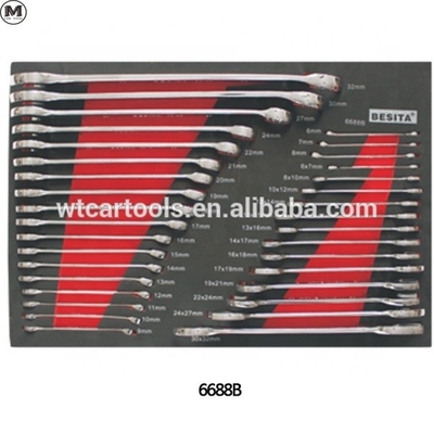 400pcs garage tool trolley set dung lượng lớn với 8 ngăn kéo 5pcs bánh xe