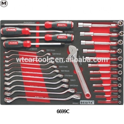 400pcs garage tool trolley set dung lượng lớn với 8 ngăn kéo 5pcs bánh xe