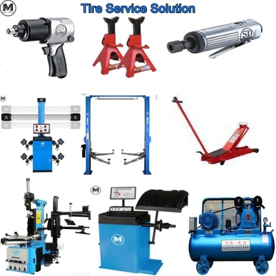 W-1.0/8 Thiết bị xưởng lốp với máy nén không khí 10HP và Jack Stand 12T