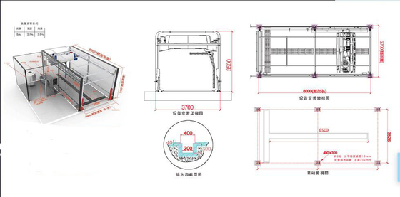 130Bar tự phục vụ 360 Máy rửa xe không chạm thông minh Hoạt động ổn định