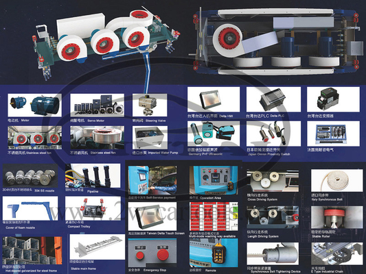 Máy giặt xe không chạm màu vàng WT-518A loại Gantry với hiệu suất động cơ 5KW