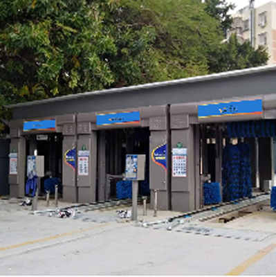 Loại đường hầm Máy giặt xe tự động với 14 bàn chải EVA bàn chải Thiết bị giặt xe tự động