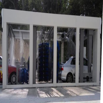 Bảy bàn chải Máy rửa xe tự động Máy rửa xe áp suất cao Hệ thống điều khiển PLC Hệ thống rửa xe tự động