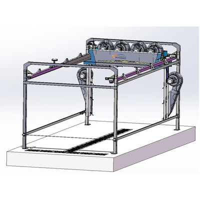 Thiết bị giặt xe không chạm tay với 6 máy sấy và 8m Lx5mm Rail Size Touch Free Car Wash Machine Hệ thống khử nước giặt xe tự động