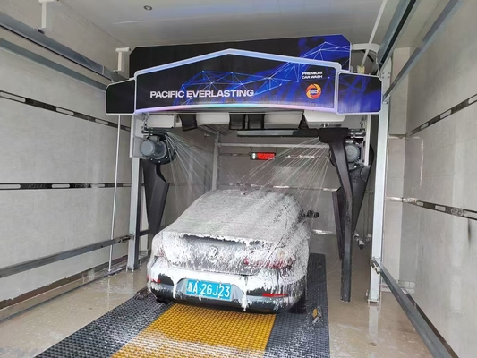 6 máy sấy không khí tự động Máy rửa xe không chạm 24 giờ dịch vụ hoàn toàn tự động 100-130 Bar Rollover Hệ thống rửa xe