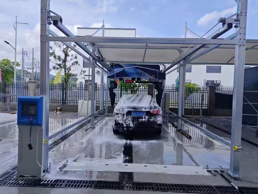 FS360 Rửa xe tự động hoàn toàn Áp lực xả nước cao 3 Hệ thống tái chế nước rửa xe 38Kw Máy rửa xe tự động 360
