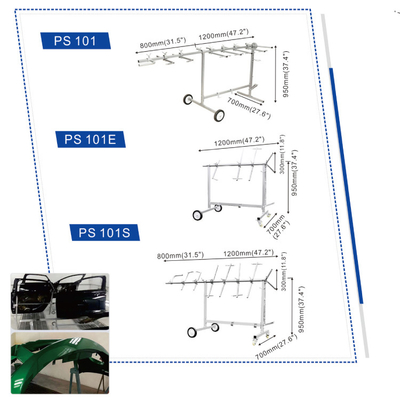 Giá treo sơn xe được sử dụng trong buồng phun sơn xe hơi cho xưởng sửa chữa thân xe