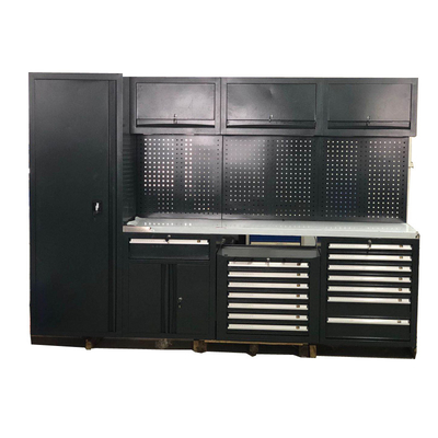 Bàn làm việc nhà để xe lớn màu đen mới / cho tủ dụng cụ kết hợp bằng thép trong xưởng