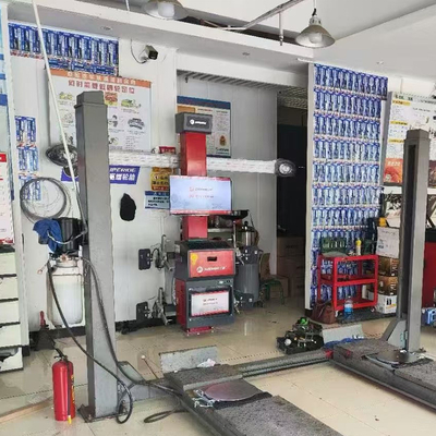 Thiết bị cân bằng lốp xe Sunshine điều khiển bằng máy tính với 4 camera, hỗ trợ đa ngôn ngữ, hệ thống cân bằng 4 bánh 3D