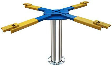 Hydraulic Ground Hidden Design Single Post Car Lift For Car Washing