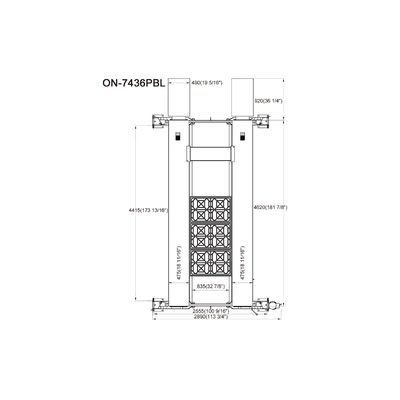 4 Post Car Parking Lift Car Parking Stacker for Garage 3600kg 2100mm Lifting Height