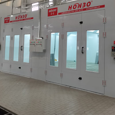 Automotive Paint Spray Booth Diesel Burer  Car Spray Paint Booth Automotive Including platform Paint Booth 4T Auto Body Spray Booth