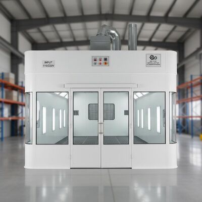50mm Wall Car Spray Booth với đầu vào 110/220V và lắp đặt tại chỗ cho các công việc sơn xe
