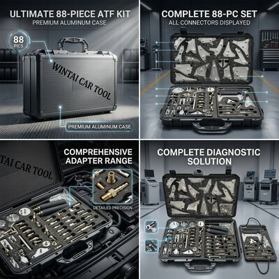 88-Piece Ultimate ATF Adapter Kit Full Coverage Hệ thống dịch vụ chất lỏng truyền với các công cụ chẩn đoán